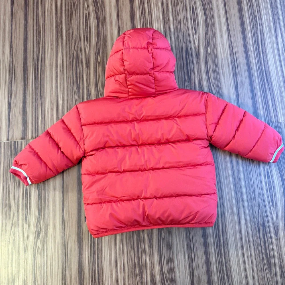 Baby Gap Red Puffer Jacket Hooded ColdControl Water Resistant‎ 18-24 Months